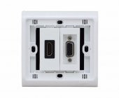 Sıva Altı HDMI+VGA Dişi - Dişi Duvar Prizi - 5