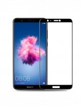 Huawei P Smart 2018 6D Tam Kaplayan Nano Kırılmaz Cam Ekran Koruyucu Plastik ve Cam Karışımı - 4