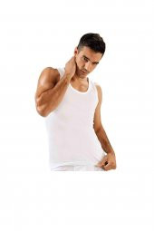 Tutku İç Giyim Erkek Pamuk Klasik Askılı Penye Atlet 3 Lü Paket - 2