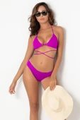 DoReMi Bağlama Detaylı Normal Bel Bikini Takım-17512 - 4