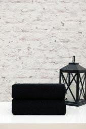 2li 50x75 Siyah Spor, El-Yüz Havlusu - 1