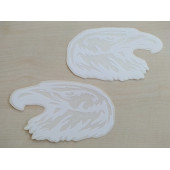 KARTAL sticker (2Lİ TAKIM) BEYAZ 11x6cm (EAGLE) KARTAL ETİKETİ ÇIKARTMASI logosu arması thumbnail 1