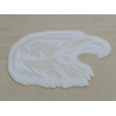 KARTAL sticker (2Lİ TAKIM) BEYAZ 11x6cm (EAGLE) KARTAL ETİKETİ ÇIKARTMASI logosu arması thumbnail 2