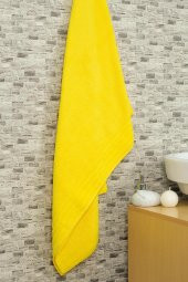 2li Renkli Şerit Desen Bordürlü Banyo Havlu Seti - 12