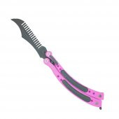 CS Go Plastik Kelebek Bıçak Sallama Stres Atma Pembe Sap - 8