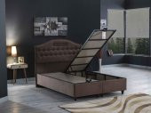 Nima 3 Lü Set ( Baza + Başlık + Yatak ) Tek Kişilik ( Sütlü Kahve ) 2180A 120x200 - 5