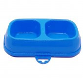 Evcil Hayvan Kedi Köpek Çift Bölme Mama Su Kabı Büyük Boy - 2