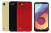 LG Q6 Kılıf Mat Premier Silikon Kılıf + Nano Kırılmaz Cam - 1