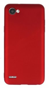 LG Q6 Kılıf Mat Premier Silikon Kılıf + Nano Kırılmaz Cam - 3