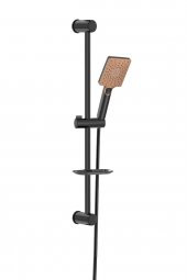 Valtemo Maxima Bronze Black Sürgülü Siyah Duş Takımı Seti VS-6760 - 1