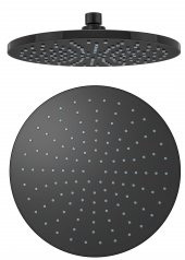 Valtemo Yuvarlak Siyah Ankastre Tepe Banyo Duş Takımı Set VS-4600 - 3