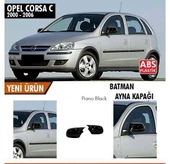 Opel Corsa C Yarasa Batman Ayna Kapağı Piano Siyah ABS 2000-2006 - 1