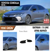 Toyota Corolla Batman Yarasa Ayna Kapağı Piano Black 2018 sonrası - 1