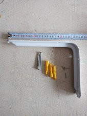 190x260 mm Beyaz Raf Altı - Destek 4 Adet + Dübel Vida - 1