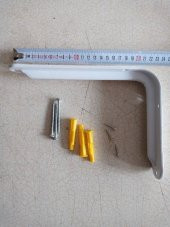 165x230 mm Beyaz Raf Altı - Destek 4 Adet + Dübel Vida - 1