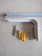 130x200 mm Beyaz Raf Altı - Destek 4 Adet + Dübel Vida - 1