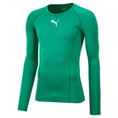 Puma Erkek Uzun Kollu Tişört Liga Baselayer 65592005 yeşil - 1