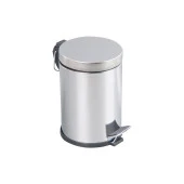 PASLANMAZ 430 KALİTE PEDALLI ÇÖP KOVASI 5 LT - 1