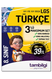8. Sınıf LGS Türkçe 3lü Doping Set Tambilgi Yayınları - 2