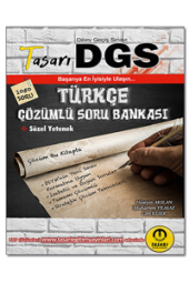 DGS Türkçe Çözümlü Soru Bankası Tasarı Eğitim Yayınları - 1