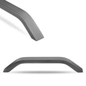 Bermuda Mobilya Çekmece Mutfak Dolap Dolabı Kapak Kulpu Kulbu (160 MM-16.0 CM) Füme Metal Kulpları - 1