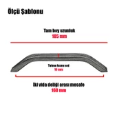 Bermuda Mobilya Çekmece Mutfak Dolap Dolabı Kapak Kulpu Kulbu (160 MM-16.0 CM) Bronz Metal Kulpları thumbnail 3