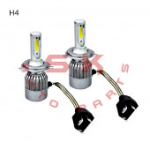 H4 (UZUN-KISA) LED XENON Led Far Ampulü Şimşek Etkili BEYAZ Renk Led Zenon (TAKIMI) - 1