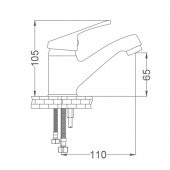 Gms Seren Mix Lavabo Musluk Bataryası SRN103 - 2