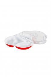 Lüx Renkli Kahvaltı Seti Kapaklı Kahvaltılık Set 4 Bölmeli Çerezlik Şeffaf Kapaklı Ergonomik - 5