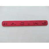 RACİNG LOGOSU 10,5x1,5cm KABARTMA SPORT ARMA KIRMIZI (RACİNG ARMASI) RACİNG YAZISI - RACİNG LOGO thumbnail 2