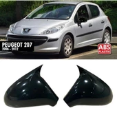 Peugeot 207 Batman Yarasa Ayna Kapağı Piano Black 2006-2012 - 1