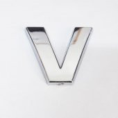 V Harfi Villa Tipi Krom Yapışkanlı 9 cm Harf - 1
