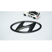 DK Tuning Elantra CN7 Siyah Ön Panjur Logo Hyundai İle Uyumlu - 4