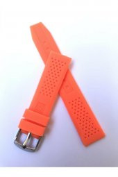 24 mm Renkli Benekli Silikon Saat Kordonu Kayışı - 1
