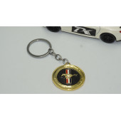 DK Ford Mustang GT Logo Gold Metal Çift Yön Anahtarlık - 2