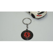 DK Ford Mustang Shelby GT500 Snake Logo Kırmızı Metal Anahtarlık - 2