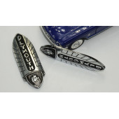 Plymouth Classic 36 37 Krom Metal Çamurluk Logo Rozet - 4