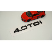 Audi 4.0 TDi B7 B8 B9 Siyah ABS 3M 3D Bagaj Yazı Logo Orjinal - 2