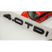 Audi 4.0 TDi B7 B8 B9 Siyah ABS 3M 3D Bagaj Yazı Logo Orjinal - 4