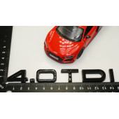 Audi 4.0 TDi B7 B8 B9 Siyah ABS 3M 3D Bagaj Yazı Logo Orjinal - 5