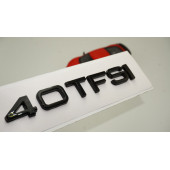 Audi 40 TFSİ Siyah ABS 3M 3D Bagaj Yazı Logo Orjinal Ürün - 1