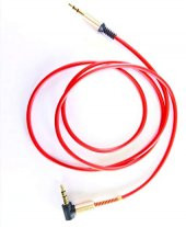 3.5 mm Stereo Aux 90 Derece Uçlu Ses Kablosu - 1.2 Metre - 1