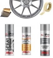 Mxs Jant Boyası / Boyama Seti Akrilik 500Ml Set-Parlak Siyah - 1