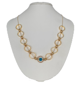 Içi Boş Halka Kolye Altın Renk thumbnail 2