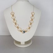 Içi Boş Halka Kolye Altın Renk thumbnail 3