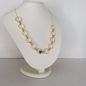 Içi Boş Halka Kolye Altın Renk thumbnail 4