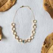 Içi Boş Halka Kolye Altın Renk thumbnail 1