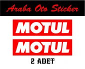 Motul Yağ Sticker 2 Adet 15X4 cm - 1
