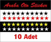 yıldız oto sticer 10 adet - 3