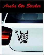 Toyota Logo Sticker Şeytan Logo - 1